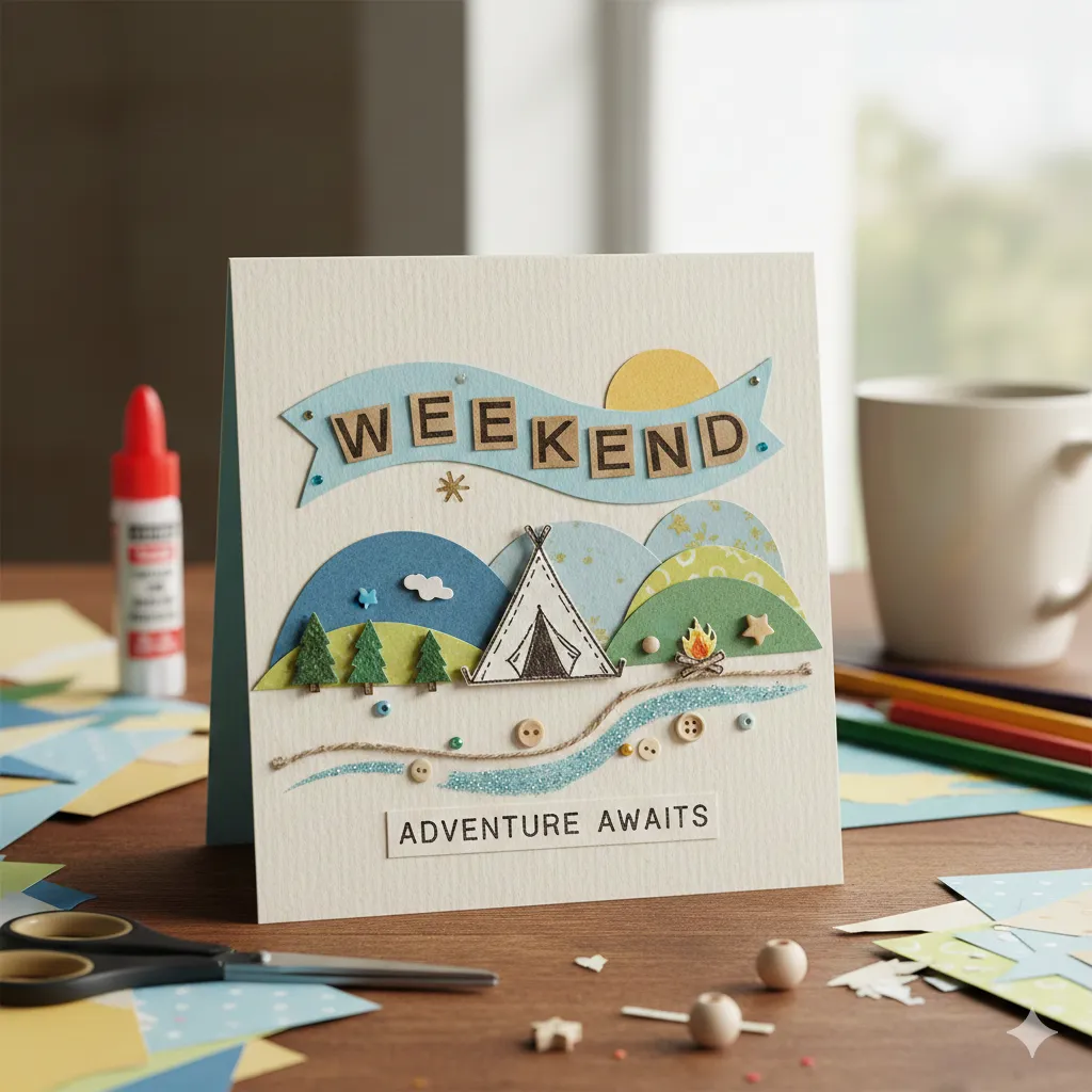 Handmade card design example 5